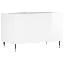Berkfield Home Record Cabinet High Gloss White 74.5x38x48 cm Engineered Wood - thumbnail 2
