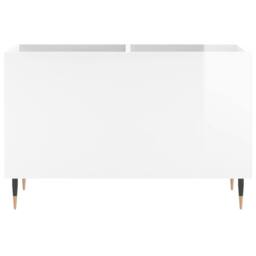 Berkfield Home Record Cabinet High Gloss White 74.5x38x48 cm Engineered Wood - thumbnail 4