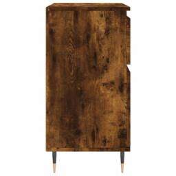 Berkfield Home Sideboard Smoked Oak 60x35x70 cm Engineered Wood in Brown - Size: 60 x 35 x 70 cm - thumbnail 7