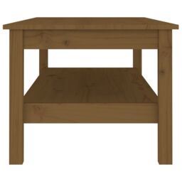 Berkfield Home Coffee Table Honey Brown 110x50x40 cm Solid Wood Pine - Size: 110 x 50 x 40 cm - thumbnail 4