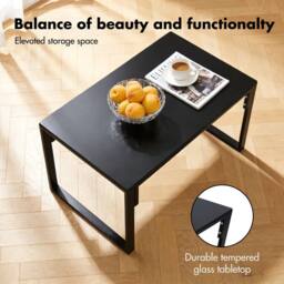 Alivio 4Pc Outdoor Iron Conversation Set - Cushioned Loveseat, Table & Chair in Grey - Size: 110 cm x 35 cm - thumbnail 6