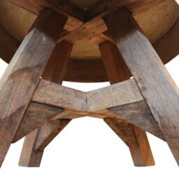 Berkfield Home Coffee Table Solid Reclaimed Wood 60x45 cm Silver in Brown - thumbnail 6