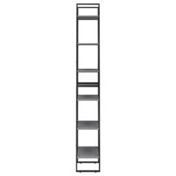 Berkfield Home Storage Shelf Grey 60x30x210 cm Solid Wood Pine - Size: 60 x 30 x 210 cm - thumbnail 4