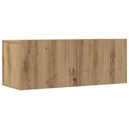 Berkfield Home 7 Piece TV Cabinet Set Wall-mounted Artisan Oak Engineered Wood - thumbnail 4