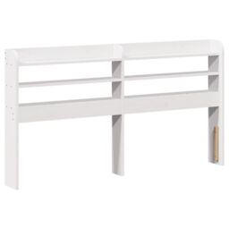 Berkfield Home Bed Frame with Headboard without Mattress White 140x200 cm - thumbnail 5