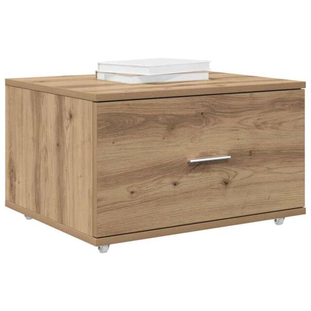 Berkfield Home Modern Drawer Cabinet Artisan Oak Particle Board, Laminate Medium in Brown - image 1