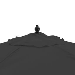 Harbour Housewares Wooden Garden Parasol 2.7m in Black - thumbnail 5