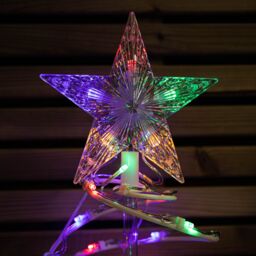 Samuel Alexander 45cm Set of 4 Light up White Spiral Christmas Tree Garden Path Lights with 100 Multi-Coloured LEDs - thumbnail 4