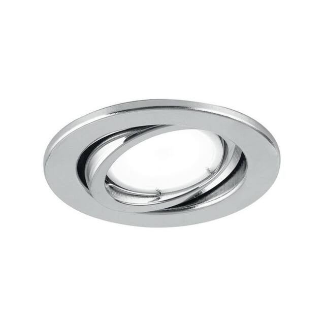 Netlighting MATRIX LED Recessed Adjustable Downlight Chrome 400lm 3000K 10x8.5cm in Silver - Size: 10x8.5 cm