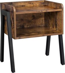 Marco Paul Mohogany Side Table Nightstand Storage Unit Bedside Home Wood Furniture Cabinet in Brown - thumbnail 5