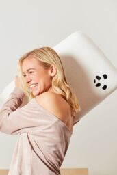 Panda London Memory Foam Bamboo Pillow in White - thumbnail 4