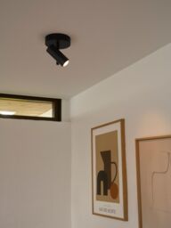 Nordlux Modern Indoor Ceiling Light Black Metal GU10 Adjustable Head - Mains Powered, IP20 - thumbnail 4