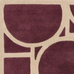 The Rug Shop UK Purple Modern Wool Easy to clean Hand Made Geometric Area Rug - Size: 160 cm x 230 cm - thumbnail 3