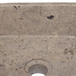 Berkfield Home Sink Grey 30x30x13 cm Marble - Size: 30 x 30 x 13 cm - thumbnail 5