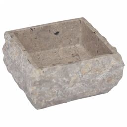 Berkfield Home Sink Grey 30x30x13 cm Marble - Size: 30 x 30 x 13 cm - thumbnail 3