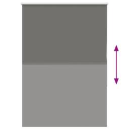 Berkfield Home Roller Blind Blackout Grey 95x150 cm Fabric Width 90.7 cm Polyester - thumbnail 5
