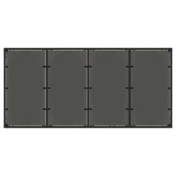 Berkfield Home Garden Table with Glass Top Black 190x90x75 cm Poly Rattan - Size: 190 x 90 x 75 cm - thumbnail 7