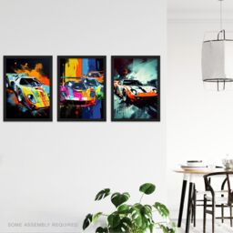 Artery8 A4 Wall Art & Frame Set of 3 Racing Car Motorsport Grand Prix - thumbnail 2