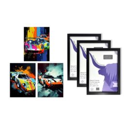 Artery8 A4 Wall Art & Frame Set of 3 Racing Car Motorsport Grand Prix - thumbnail 5