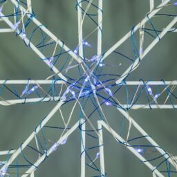 Samuel Alexander 52cm Light up Snowflake Dewdrop Silhouette with Twinkling LEDs in Silver - thumbnail 6