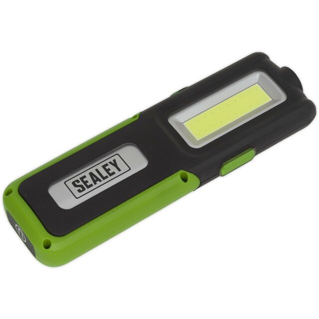 Loops Rechargeable Inspection Light with Power Bank - 5W COB & 3W SMD LED - Green - image 1