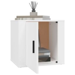 Berkfield Home Bedside Cabinets 2 pcs White 50x39x47 cm - Size: 50 x 39 x 47 cm - thumbnail 4