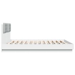 Berkfield Home Bed Frame without Mattress White 180x200 cm Super King - thumbnail 5