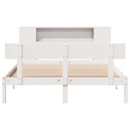 Berkfield Home Bookcase Bed without Mattress White 160x200 cm Solid Wood Pine - thumbnail 4