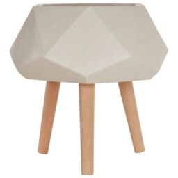 Orsina Darnell White Multifaceted Planter - thumbnail 5