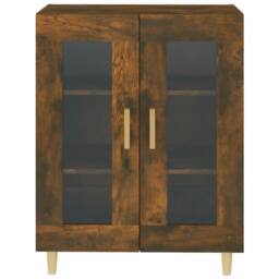 Berkfield Home Sideboard Smoked Oak 69.5x34x90 cm Engineered Wood in Brown - thumbnail 5