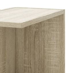 Berkfield Home Wall Corner Shelf Sonoma Oak 36.5x36.5x140 cm Engineered Wood in Light Tan - thumbnail 7