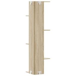 Berkfield Home Wall Corner Shelf Sonoma Oak 36.5x36.5x140 cm Engineered Wood in Light Tan - thumbnail 6