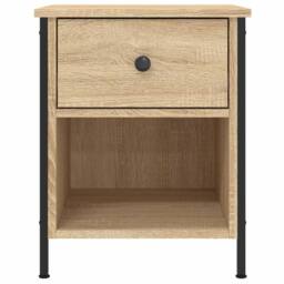 Berkfield Home Bedside Cabinet Sonoma Oak 40x42x50 cm Engineered Wood in Brown - Size: 40 x 42 x 50 cm - thumbnail 6
