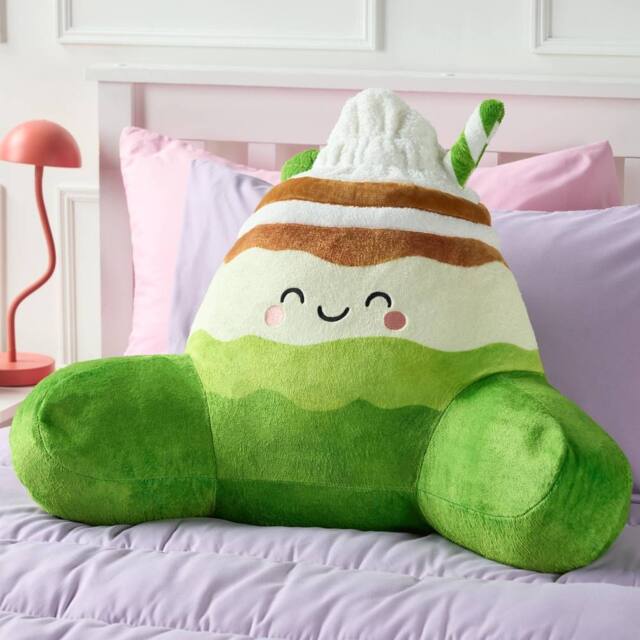 OHS Mandy the Matcha Cuddle Cushion Novelty Reading Pillow in Green - image 1
