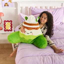 OHS Mandy the Matcha Cuddle Cushion Novelty Reading Pillow in Green - thumbnail 3