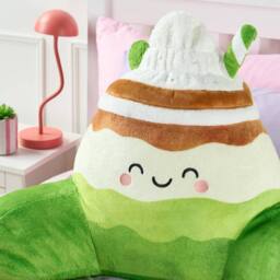 OHS Mandy the Matcha Cuddle Cushion Novelty Reading Pillow in Green - thumbnail 2