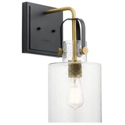 Netlighting Kichler Kitner Dome Wall Lamp Natural Brass in Yellow