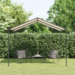 Berkfield Home Canopy Tent Beige 3x3 m Steel & Fabric - thumbnail 1