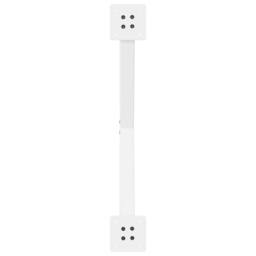 Berkfield Home Modern Dining Table Legs X-Shaped 2 pcs White 80x(72-73) cm Steel - thumbnail 7