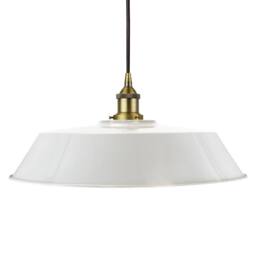 SE Home Pale Grey Large Chancery Pendant Light - Matt Antique Brass - thumbnail 1