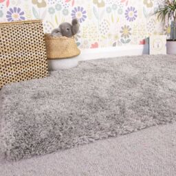 Kukoon Soft Fluffy Thick Pile Shaggy Area Rug, Living Room Bedroom Carpet Runner in Turquoise - Size: 120 cm x 170 cm - thumbnail 5