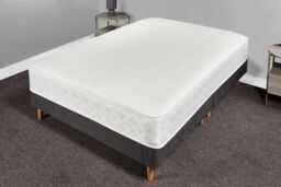 Sloomy Bliss 18 cm Deep Bonnell Sprung Memory Roll Mattress in White - Size: King - thumbnail 4