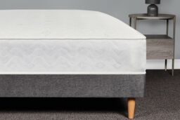 Sloomy Bliss 18 cm Deep Bonnell Sprung Memory Roll Mattress in White - Size: King - thumbnail 2