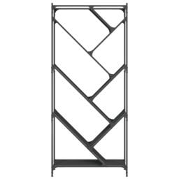 Berkfield Home Bookcase Black 79x30x180 cm Engineered Wood & Metal - Size: 79 x 30 x 180 cm - thumbnail 5