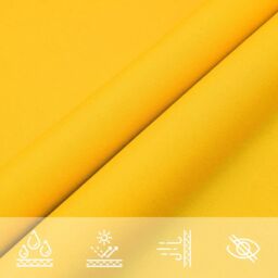 Berkfield Home Sunshade Sail Oxford Fabric Square 3.6x3.6 m Yellow - thumbnail 7