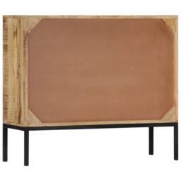 Berkfield Home Sideboard 88x30x71 cm Solid Mango Wood in Brown - Size: 88 x 30 x 71 cm - thumbnail 3