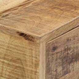 Berkfield Home Sideboard 88x30x71 cm Solid Mango Wood in Brown - Size: 88 x 30 x 71 cm - thumbnail 6