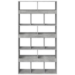 Berkfield Home Room Divider Concrete Grey 100x33x187.5 cm Engineered Wood - thumbnail 4