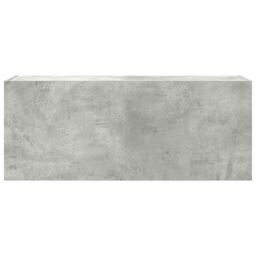 Berkfield Home Bathroom Wall Cabinet Concrete Grey 100x25x40 cm Engineered Wood - Size: 100 x 25 x 40 cm - thumbnail 5
