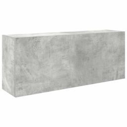 Berkfield Home Bathroom Wall Cabinet Concrete Grey 100x25x40 cm Engineered Wood - Size: 100 x 25 x 40 cm - thumbnail 2